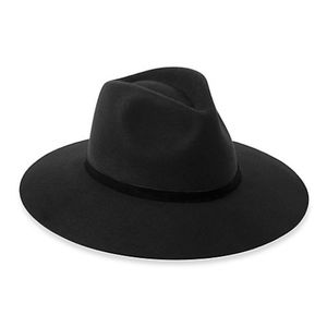Lack of Color The Grove Fedora Hat, Black, Size XXL
